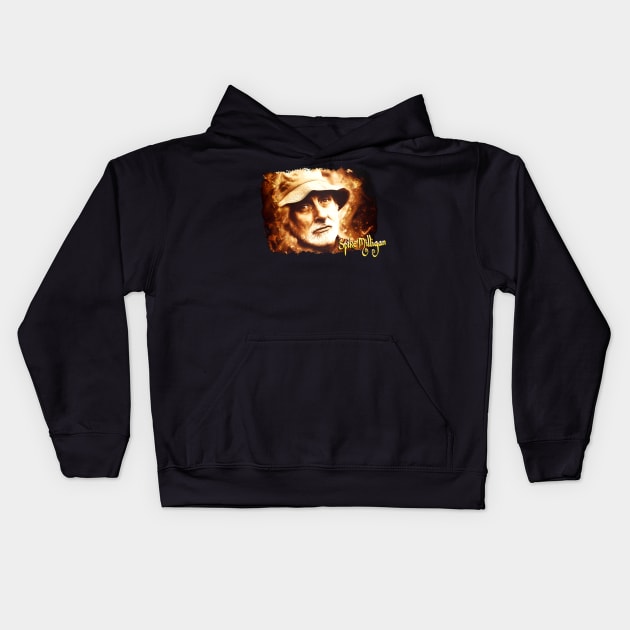 Spike Milligan Inspired Design Kids Hoodie by HellwoodOutfitters